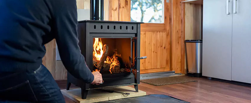 Open Hearth Wood Fireplace Installation in Edmond, OK