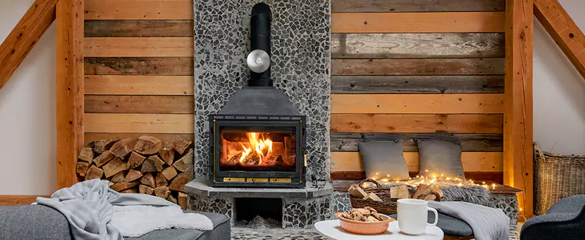 Thelin Hearth Products Direct Vent Gas Stove Fireplace Inspection in Edmond, Oklahoma